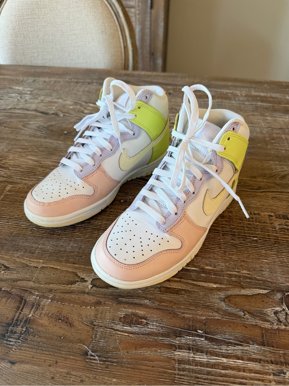 Nike Dunk High “Cashmere” “Lemon Twist” DD1869-108 Women’s 6